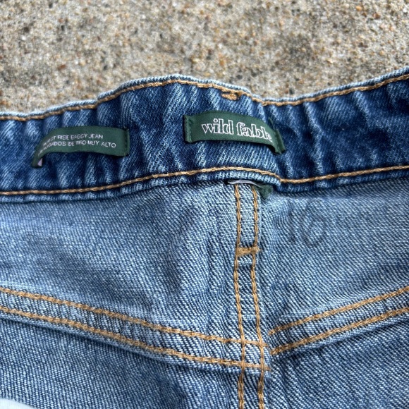 Wild Fable Distressed Blue Women's Jeans - Picture 3 of 4